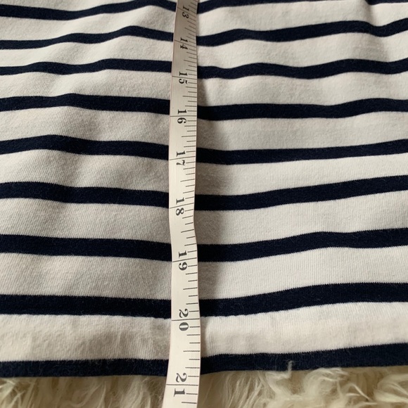 J.Crew Ruffle Sleeve Crew Neck Striped Top - XS - Picture 10 of 11